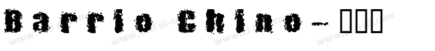 Barrio Chino字体转换